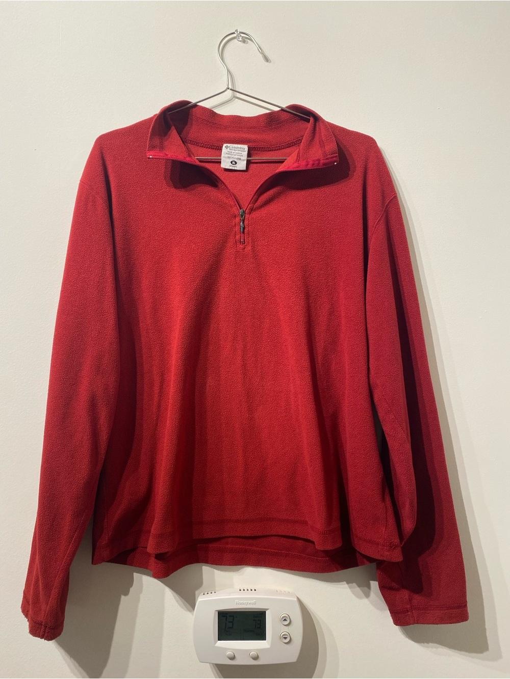 Columbia Women's Red Half-Zip Turtleneck Fleece